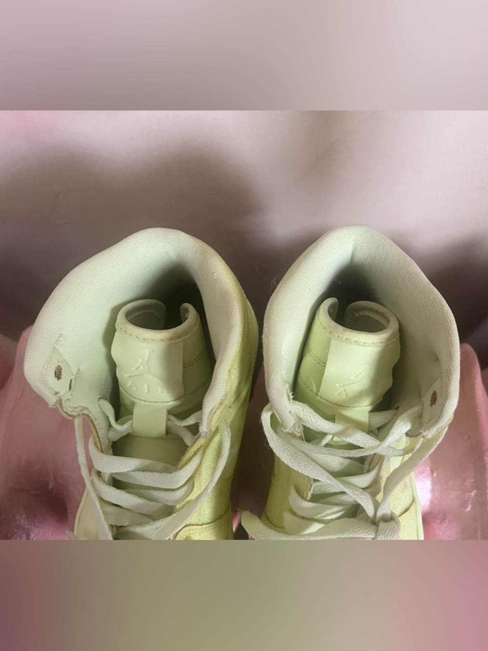Nike Jordan 1 Retro High Barely Volt (Women's) - Picture 7 of 13